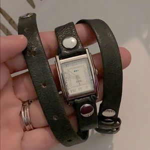 La Mer Leather Wrap Watch